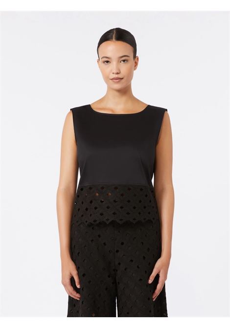 top in jersey con pizzo MAX MARA beachwear | BCHMAGGIO002